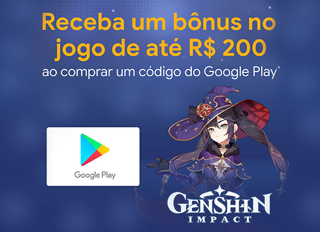 Promoção Google Play - Genshin Impact - E-Prepag