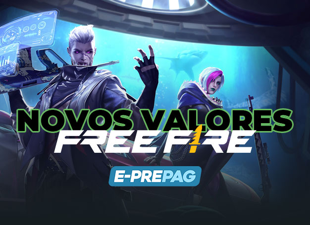 Promoção Garena Free Fire e Google Play - E-Prepag